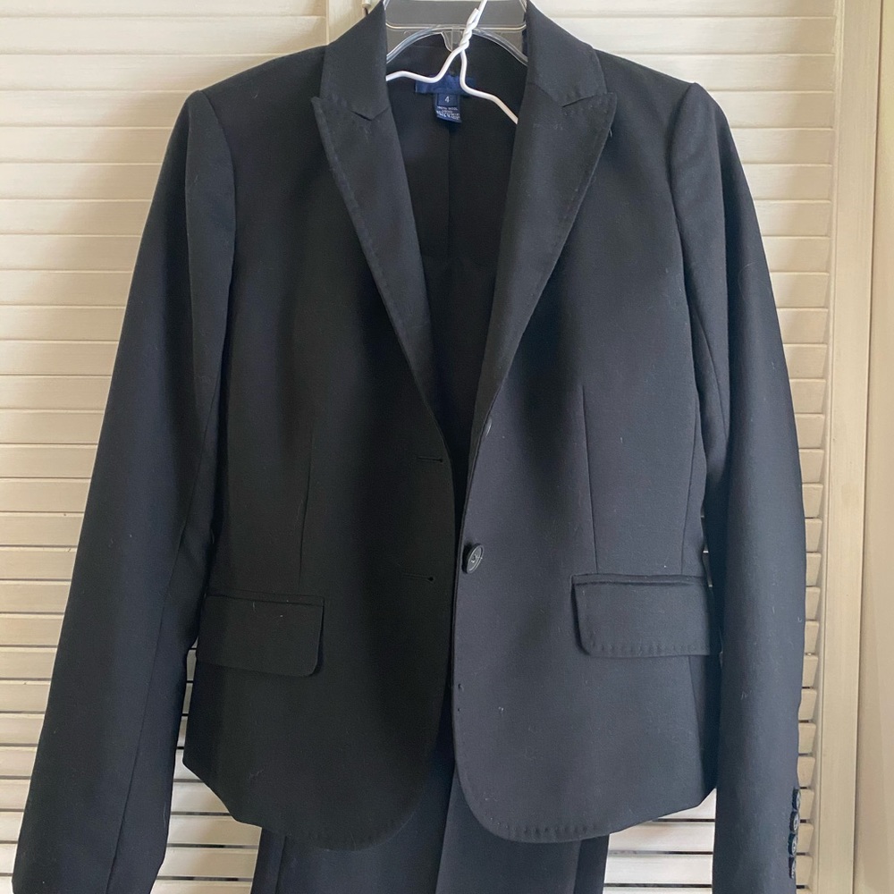 Classic black pants suit
